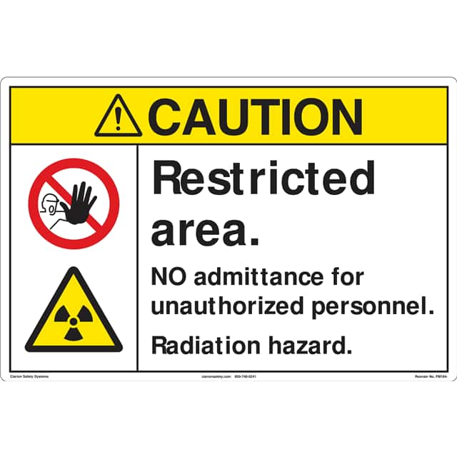 FM184-MPSW3 CAUTION 12" X 18" ,FLOOR DECAL