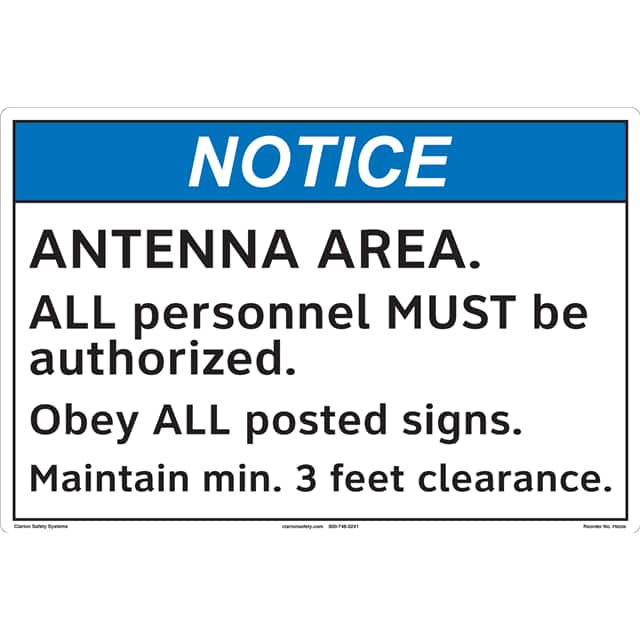 FM208-MPSW3 NOTICE 12" X 18" ,FLOOR DECAL