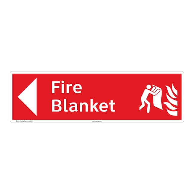 F1273-BJCNH FIRE PLASTIC SIGN 17" X 5"