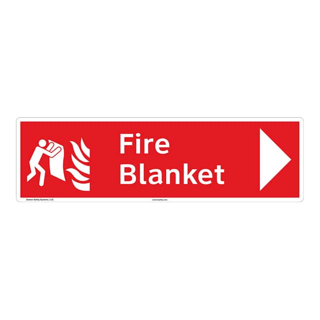 F1272-BJCNH FIRE PLASTIC SIGN 17" X 5"
