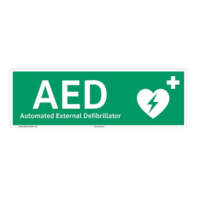 F1036-ZAFC AED FLEXIBLE SIGN 15" X 5"