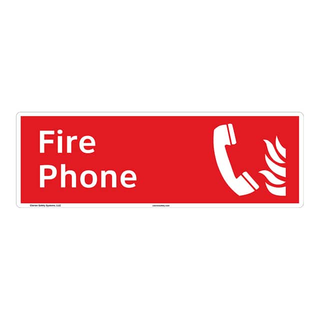 F1014-BJFC FIRE PLASTIC SIGN 15" X 5"