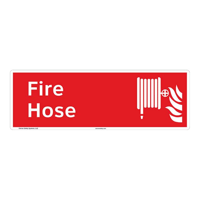 F1019-BJFC FIRE PLASTIC SIGN 15" X 5"