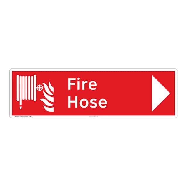 F1017-BJCNH FIRE PLASTIC SIGN 17" X 5"