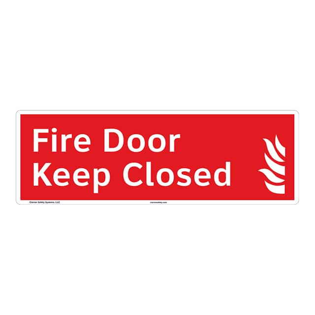F1022-BJFC FIRE PLASTIC SIGN 15" X 5"