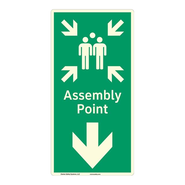 F1091-BJCZG ANSI PLASTIC SIGN 14" X 7"