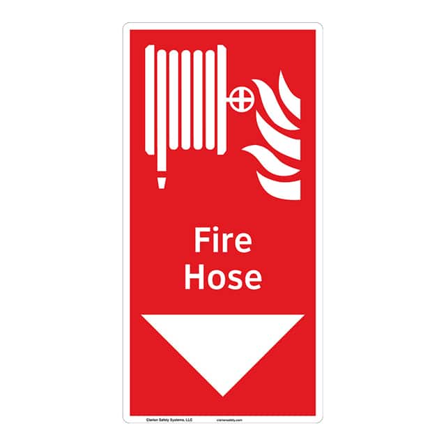 F1020-BJCZG FIRE PLASTIC SIGN 14" X 7"