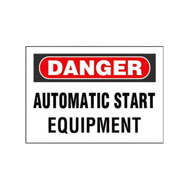 PPS0710D24 SIGN ELECTRL WARN 10"X7" BLK/RED