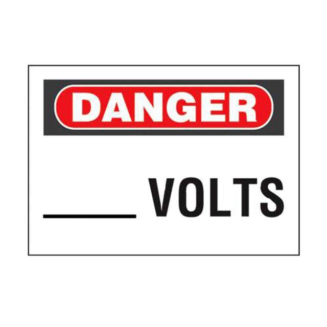 PPS0710D28 SIGN ELECTRL WARN 10"X7" BLK/RED