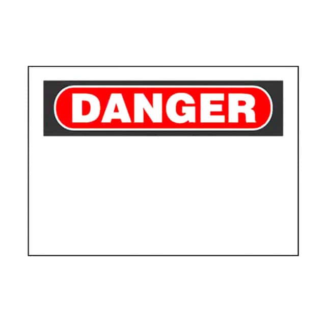 PPS0710D440 SIGN ELECTRL WARN 10"X7" BLK/RED