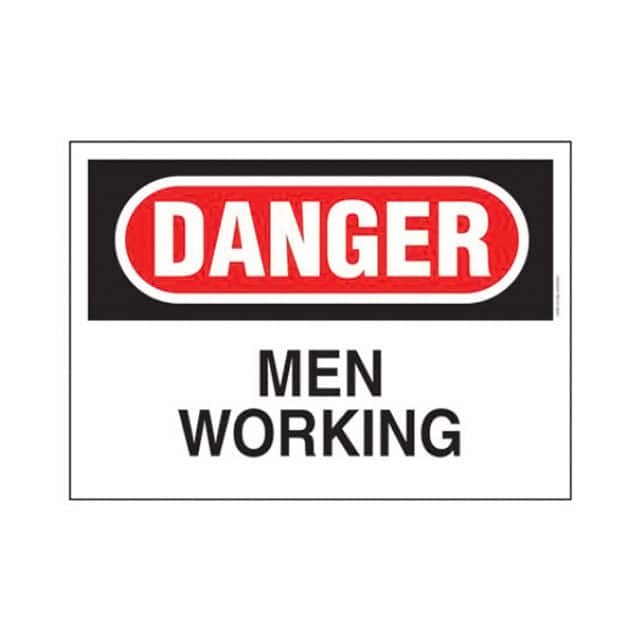 PPS0710D67 SIGN ELECTRL WARN 10"X7" BLK/RED