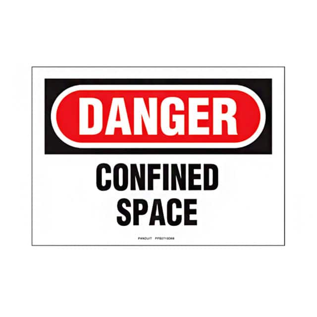 PPS0710D69 SIGN ELECTRL WARN 10"X7" BLK/RED