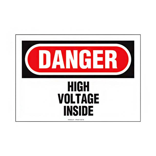 PPS0710D78 SIGN ELECTRL WARN 10"X7" BLK/RED