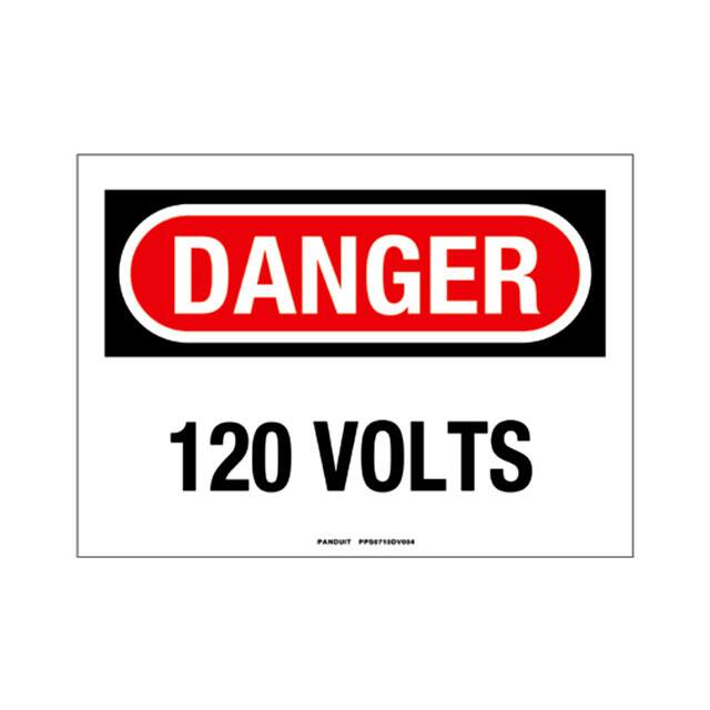 PPS0710DV004 SIGN ELECTRL WARN 10"X7" BLK/RED