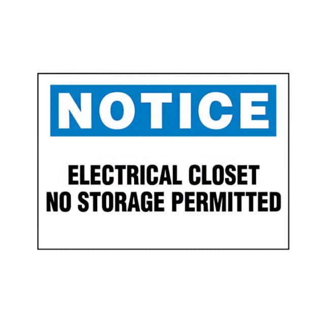 PPS0710N203 SIGN ID/RATINGS 10"X7" BLCK/BLU