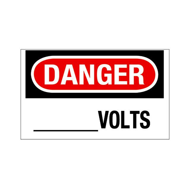 PPS1014D28 SIGN ELECTRL WARN 14"X10" BLK/RD