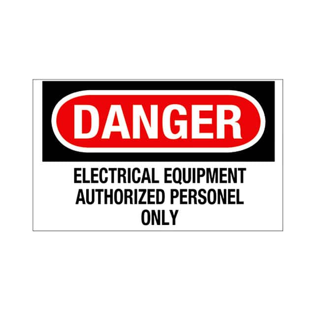 PPS1014D70 SIGN ELECTRL WARN 14"X10" BLK/RD