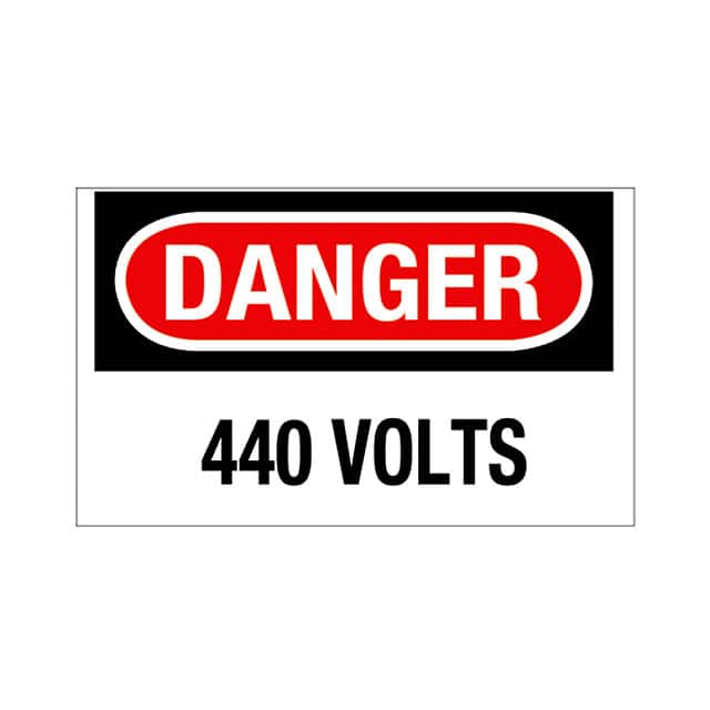 PPS1014DV016 SIGN ELECTRL WARN 14"X10" BLK/RD