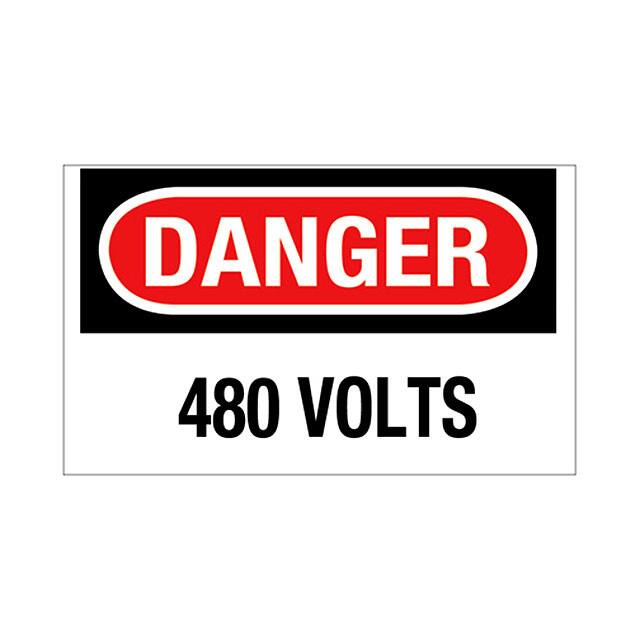 PPS1014DV018 SIGN ELECTRL WARN 14"X10" BLK/RD