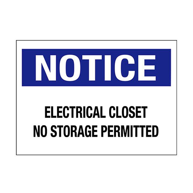 PPS1014N203 SIGN ID/RATINGS 14"X10" BLU/WHT