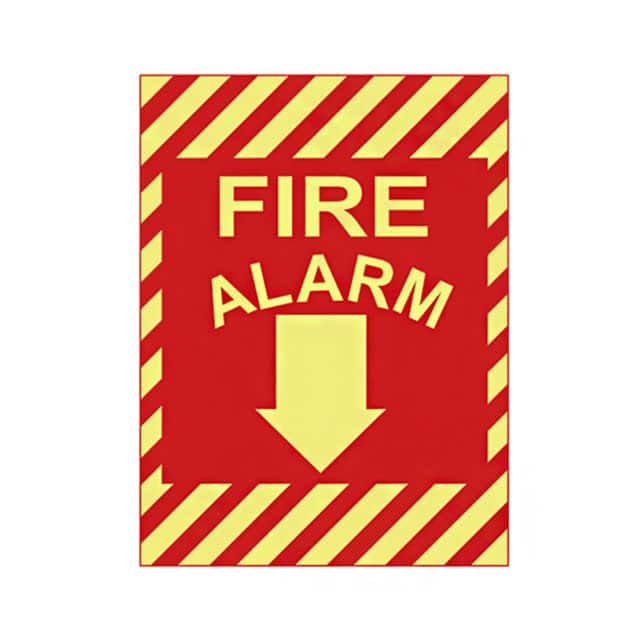 PPS1209G011 SIGN ID/RATINGS 12"X9" WHITE/RED