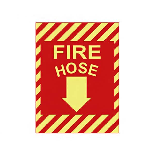 PPS1209G012 SIGN ID/RATINGS 12"X9" WHITE/RED