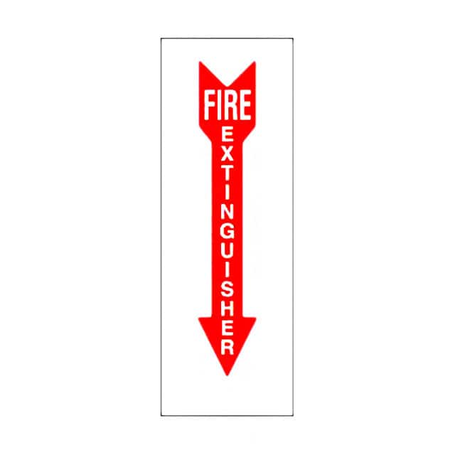 PRS0310F319 SIGN ID/RATINGS 10"X3.5" WHT/RED