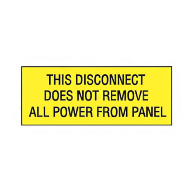 PVS0204C178Y SIGN ELECTRL WARN 4.5"X2.25"
