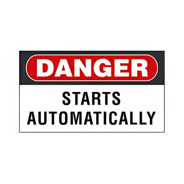 PVS0204D100Y SIGN ELECTRL WARN 4.5"X2.25"