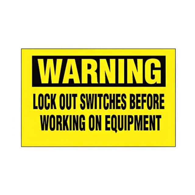 PVS0204W172Y SIGN ELECTRL WARN 4.5"X2.25"