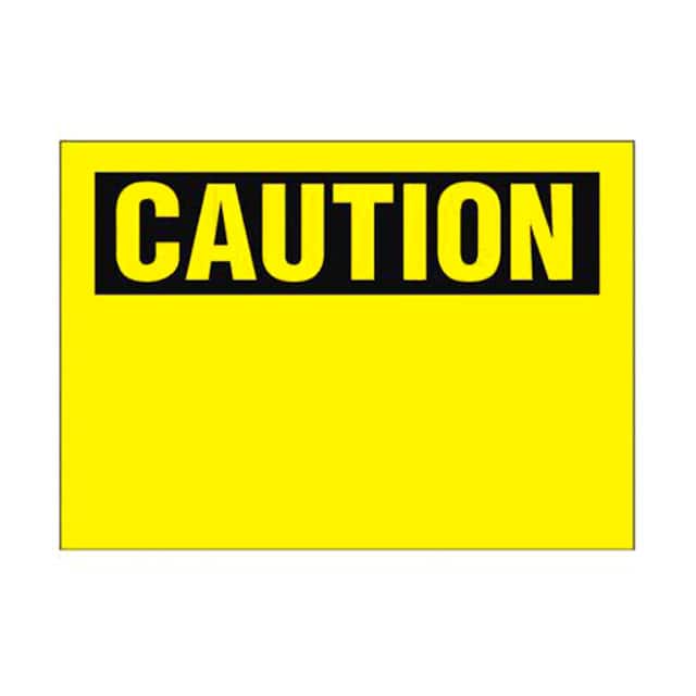 SEZ-1CLL TAG ELECTRL WARN 11"X8.5" BK/YLL
