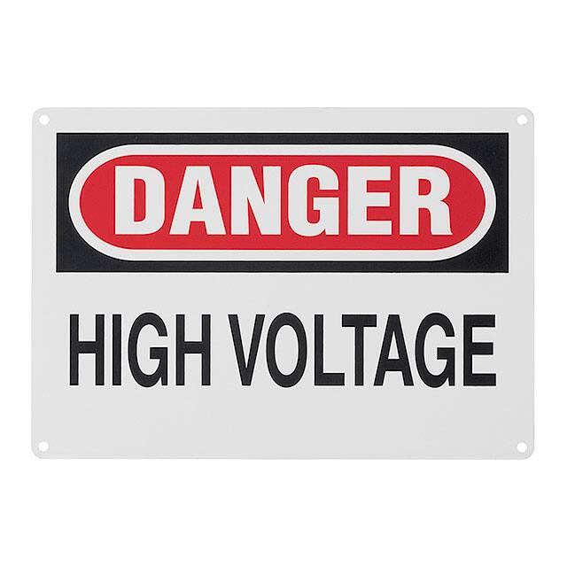 PAS0710D72 SIGN ELECTRL WARN 10"X7" BK/RD/W