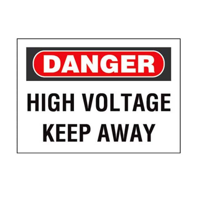 PAS1014D79 SIGN ELECTRL WARN 14"X10" BLK/RD