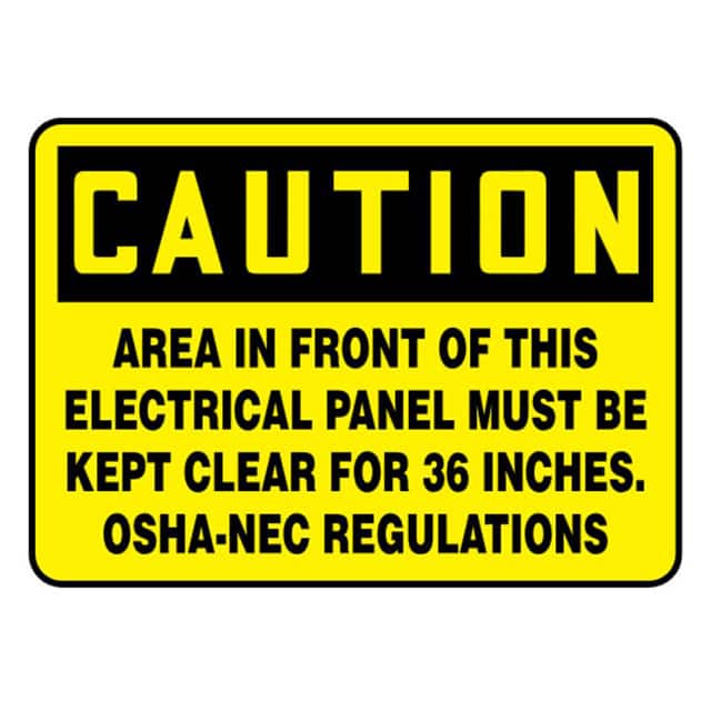 PVS0710C7140 SIGN 10"X7" BLACK/YELLOW