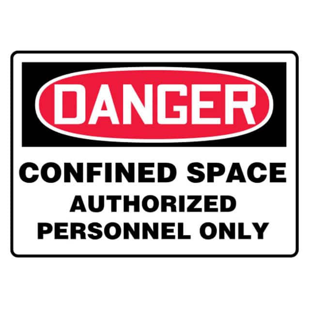 PVS0710D7111 SIGN 10"X7" RED/BLACK/WHITE