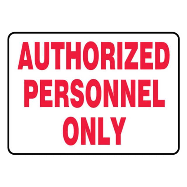PRS1014B7012 SIGN 14"X10" RED/WHITE
