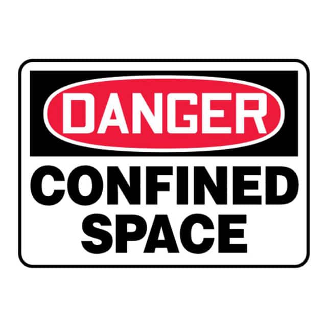 PRS1014D7110 SIGN ELECTRL WARN 14"X10" R/BK/W