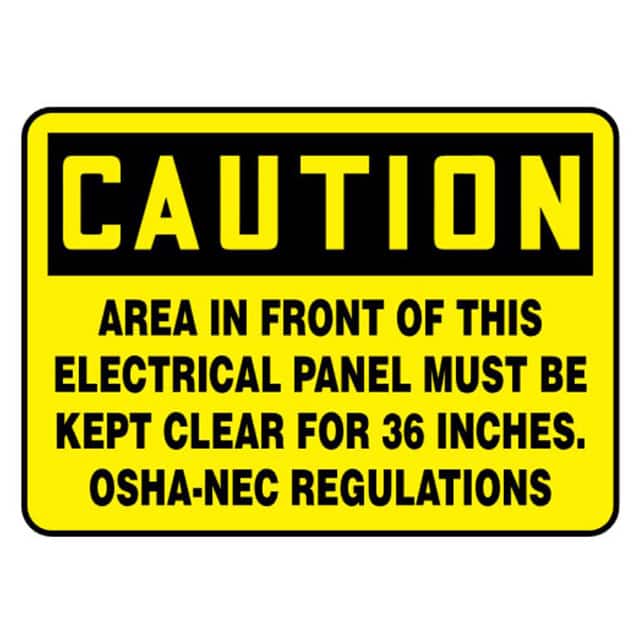 PVS1014C7140 SIGN 14"X10" BLACK/YELLOW