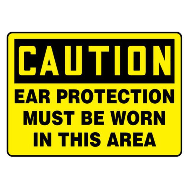 PVS1014C7278 SIGN 14"X10" BLACK/YELLOW
