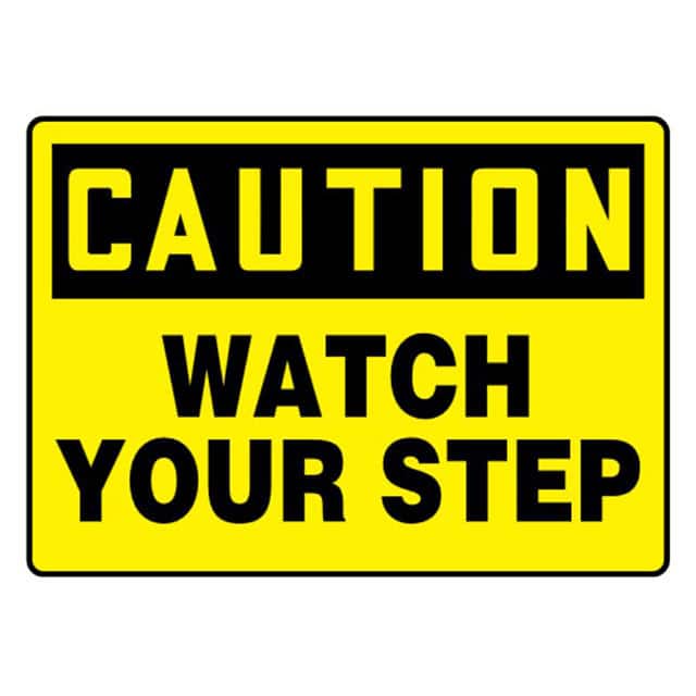PVS1014C7237 SIGN 14"X10" BLACK/YELLOW