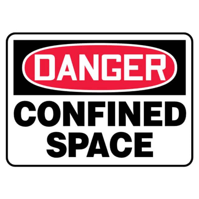 PVS1014D7110 SIGN ELECTRL WARN 14"X10" R/BK/W