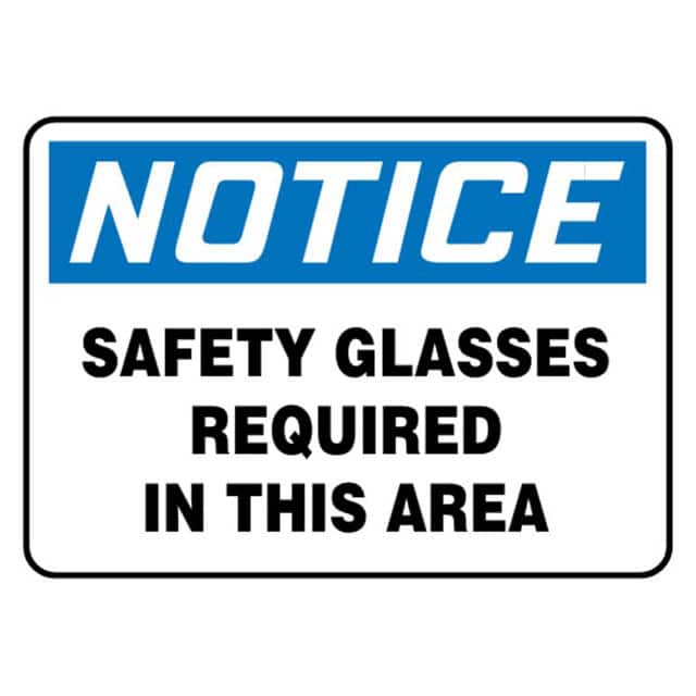 PVS1014N7287 SIGN 14"X10" BLACK/BLUE/WHITE