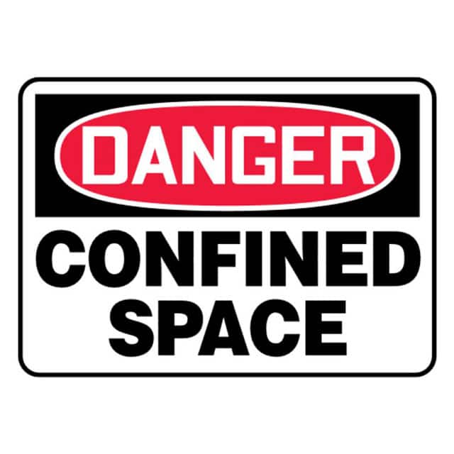 PLVS1014D7110 SIGN ELECTRL WARN 14"X10" R/BK/W