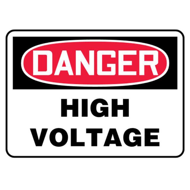 PRS0710D7133 SIGN ELECTRL WARN 10"X7" RD/BK/W