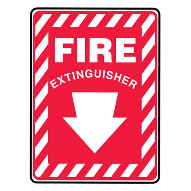 PVS1007B7194 SIGN 10"X7" RED/WHITE