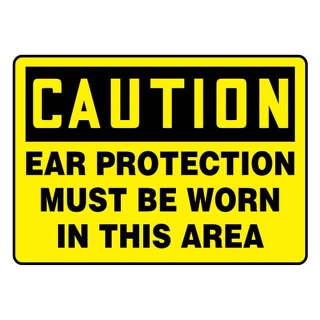 PVS0710C7278 SIGN 10"X7" BLACK/YELLOW