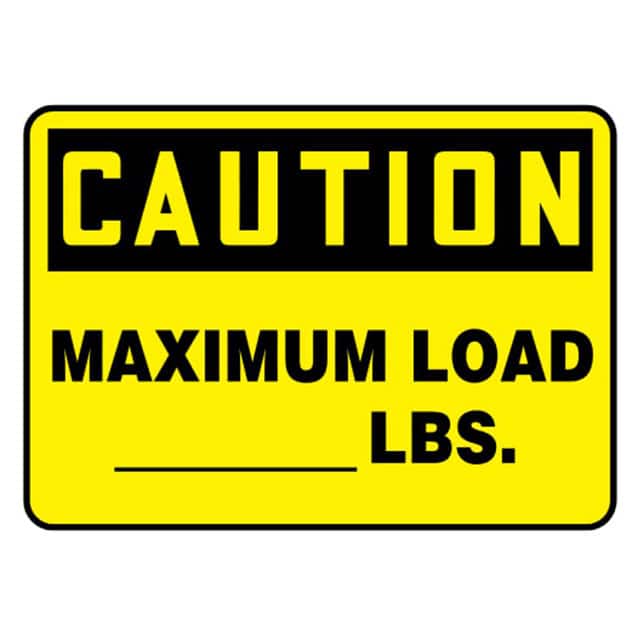 PVS0710C7310 SIGN 10"X7" BLACK/YELLOW