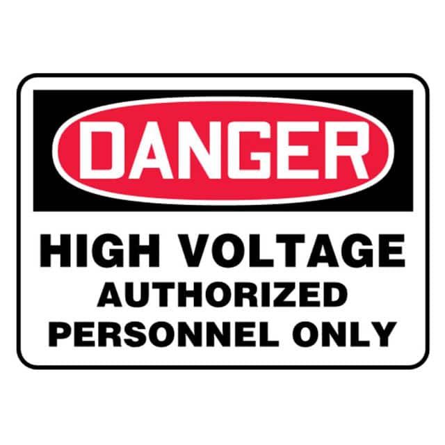PVS0710D7135 SIGN ELECTRL WARN 10"X7" RD/BK/W