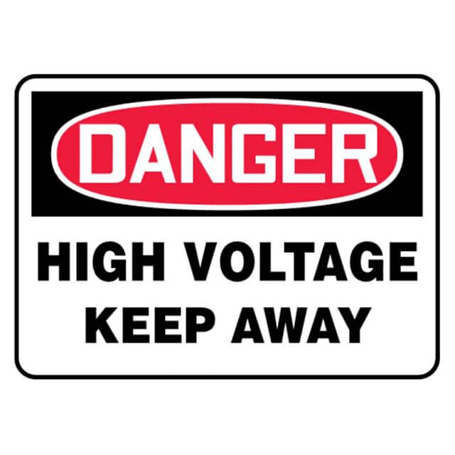 PVS0710D7136 SIGN ELECTRL WARN 10"X7" RD/BK/W