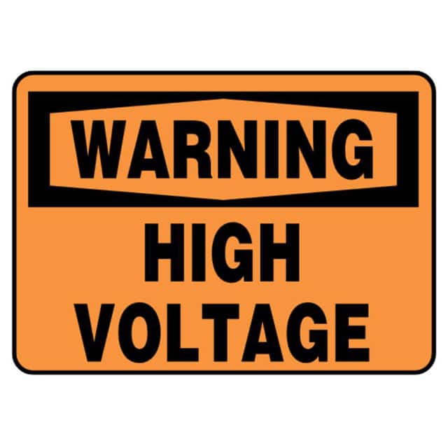 PVS0710W7139 SIGN 10"X7" BLACK/ORANGE